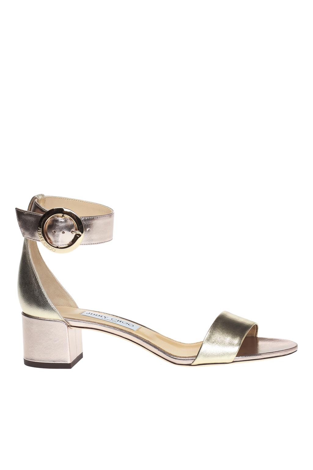 Gold Jaimie heeled sandals Jimmy Choo Vitkac Canada